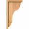 Ekena Millwork Carmel Smooth Corbel w/Backplate, Western Red Cedar, 5 1/2"W x 10"D x 18"H COR06X10X18CAR01SWR - alternate 2